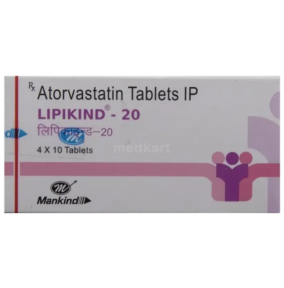lipikind 20mg tablet 10's